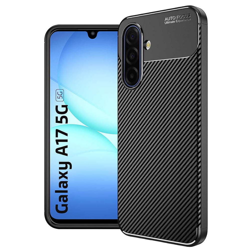 Pouzdro pro Samsung Galaxy A17 5G, Techsuit, CarbonFiber, Černé
