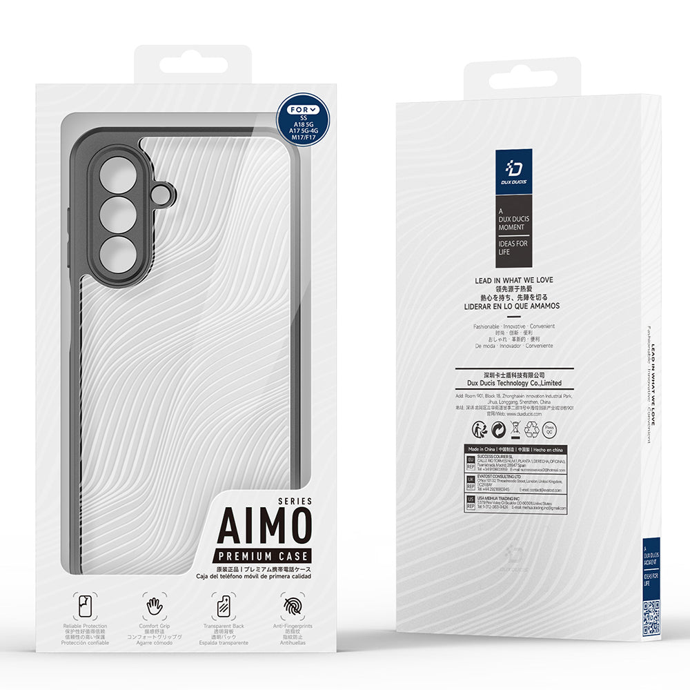 Case for Samsung Galaxy A18 5G A186 / F17 / M17 / A17 4G A175 / A17 5G A176, DUX DUCIS, Aimo, Black