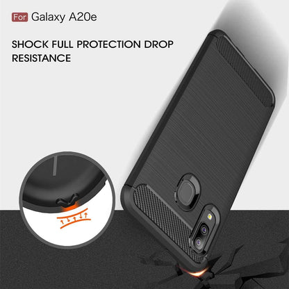 Pouzdro pro Samsung Galaxy A20e A202, Techsuit, Carbon, Černé