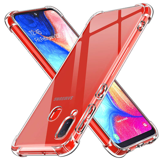 Pouzdro pro Samsung Galaxy A20e A202, Techsuit, Odolné proti nárazům, Průhledné