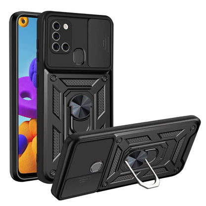Pouzdro pro Samsung Galaxy A21s A217, Techsuit, CamShield, Černé