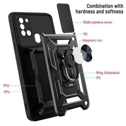 Pouzdro pro Samsung Galaxy A21s A217, Techsuit, CamShield, Černé