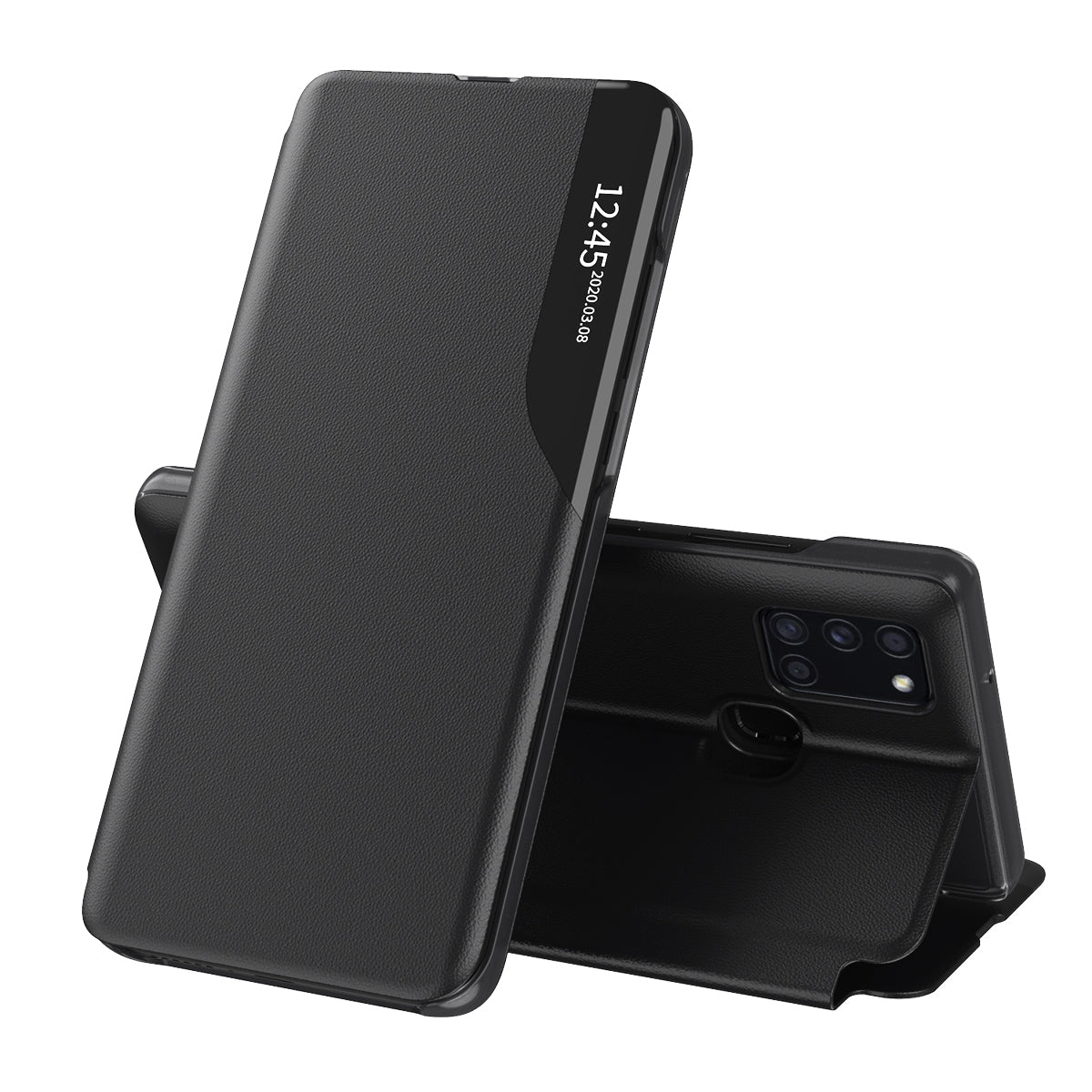 Pouzdro pro Samsung Galaxy A21s A217, Techsuit, eFold, Černé
