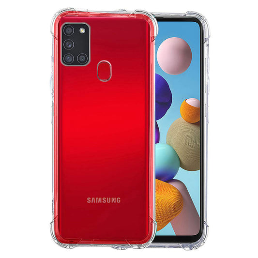 Pouzdro pro Samsung Galaxy A21s A217, Techsuit, nárazuvzdorné průhledné, transparentní