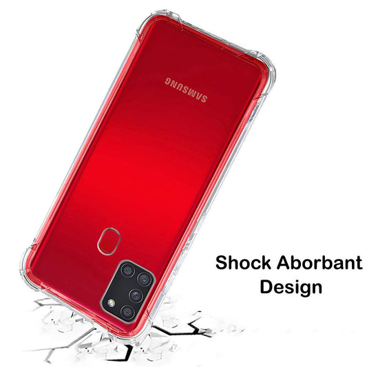Pouzdro pro Samsung Galaxy A21s A217, Techsuit, nárazuvzdorné průhledné, transparentní