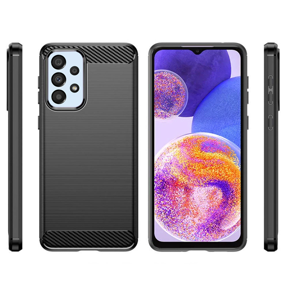 Pouzdro pro Samsung Galaxy A23 5G A236 / A23 A235, Techsuit, Carbon, Černé