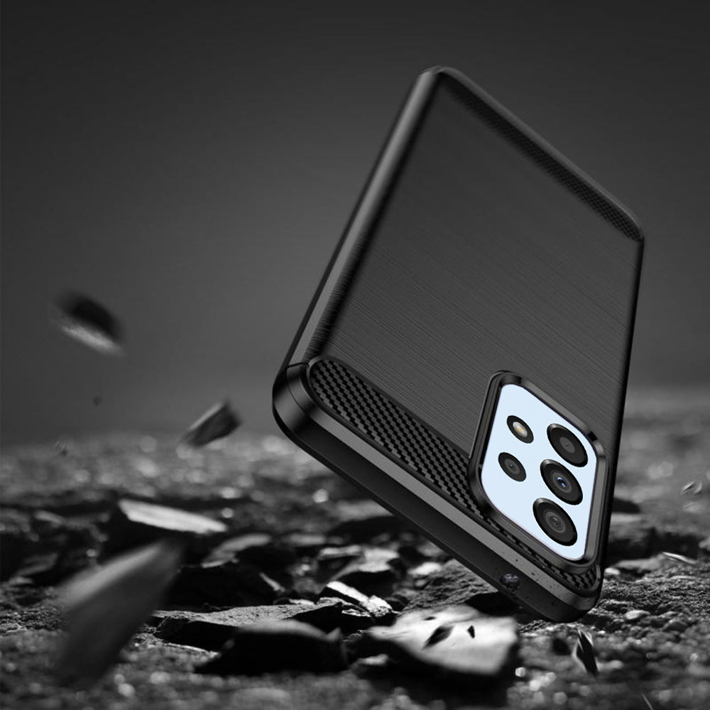Pouzdro pro Samsung Galaxy A23 5G A236 / A23 A235, Techsuit, Carbon, Černé