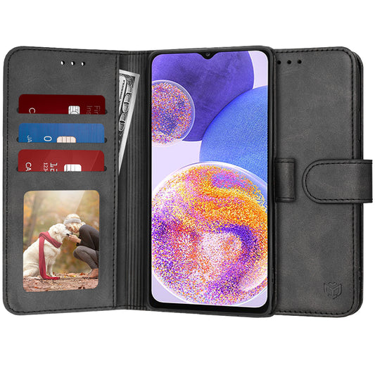 Pouzdro pro Samsung Galaxy A23 5G A236 / A23 A235, Techsuit, Diary Book, černé