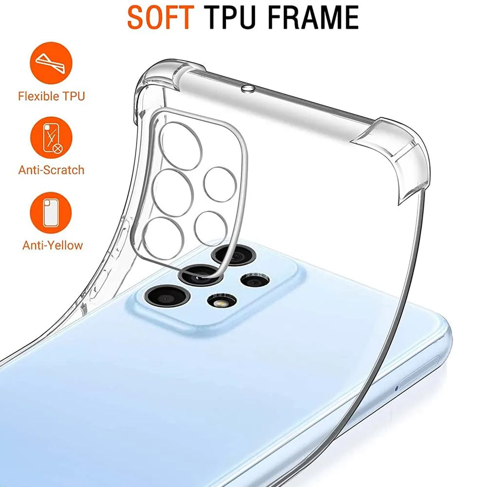 Pouzdro pro Samsung Galaxy A23 5G A236 / A23 A235, Techsuit, nárazuvzdorné průhledné, transparentní