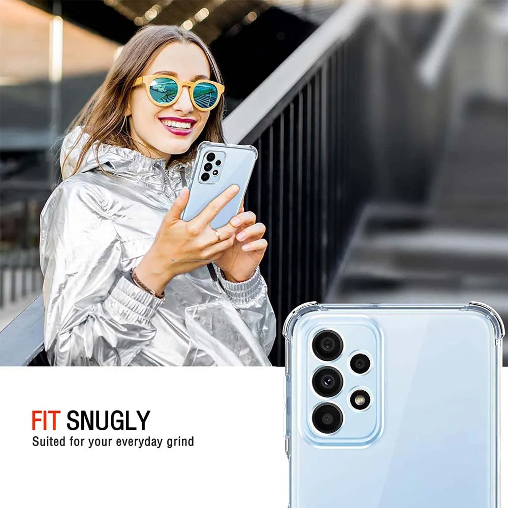Pouzdro pro Samsung Galaxy A23 5G A236 / A23 A235, Techsuit, nárazuvzdorné průhledné, transparentní