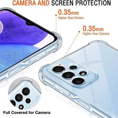 Pouzdro pro Samsung Galaxy A23 5G A236 / A23 A235, Techsuit, nárazuvzdorné průhledné, transparentní