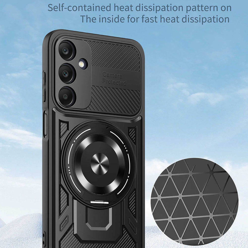 Pouzdro pro Samsung Galaxy A25 A256, Techsuit, RuggedCam, Šedé