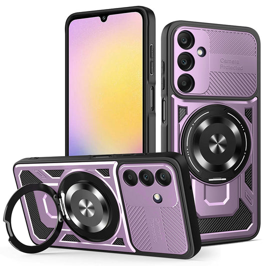 Pouzdro pro Samsung Galaxy A25 A256, Techsuit, RuggedCam, Fialové