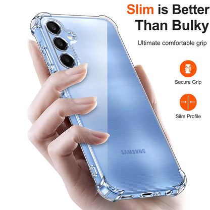 Pouzdro pro Samsung Galaxy A25 A256, Techsuit, nárazuvzdorné průhledné, transparentní