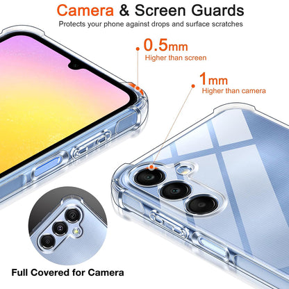 Pouzdro pro Samsung Galaxy A25 A256, Techsuit, nárazuvzdorné průhledné, transparentní