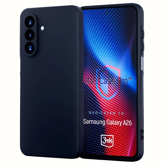 Pouzdro pro Samsung Galaxy A26 A266, 3MK, Pro, Černá matná