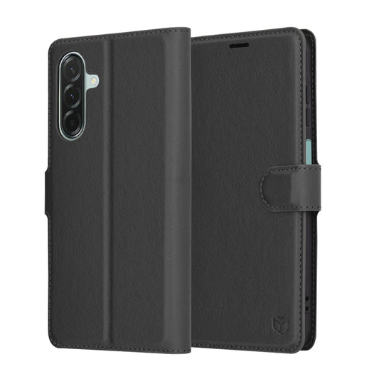 Pouzdro pro Samsung Galaxy A26 A266, Techsuit, kožené folio, černé