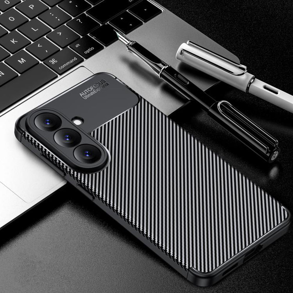 Pouzdro pro Samsung Galaxy A27 5G, Techsuit, CarbonFiber, černé