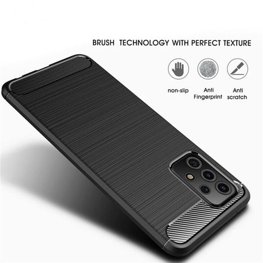 Pouzdro pro Samsung Galaxy A32 5G A326, Techsuit, Carbon, Černé