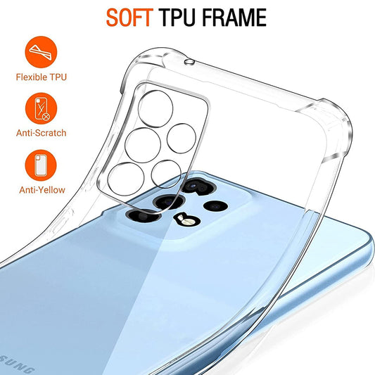 Pouzdro pro Samsung Galaxy A33 5G A336, Techsuit, nárazuvzdorné průhledné, transparentní