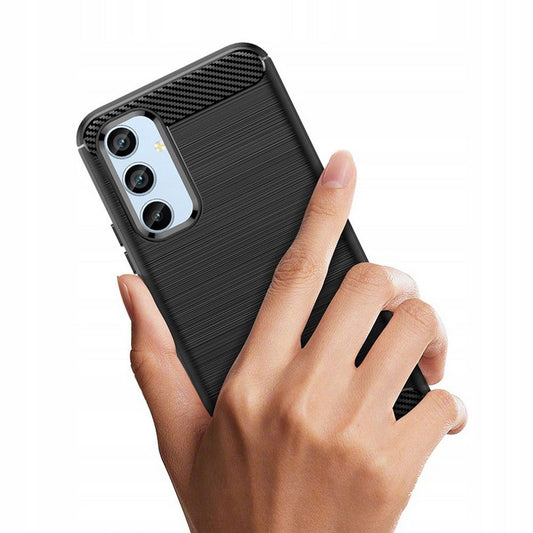 Pouzdro pro Samsung Galaxy A34 A346, Techsuit, Carbon, Černé