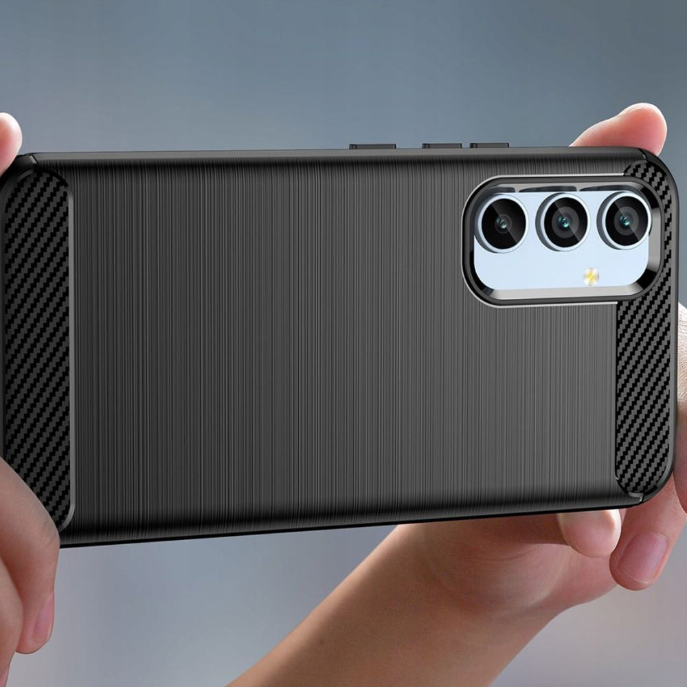 Case for Samsung Galaxy A34 A346, Techsuit, Carbon, Black