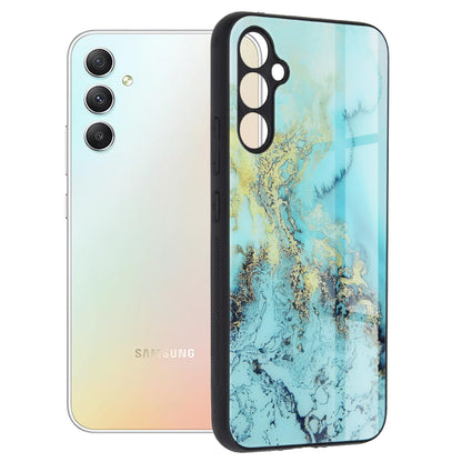 Pouzdro pro Samsung Galaxy A34 A346, Techsuit, Glaze, Modrá