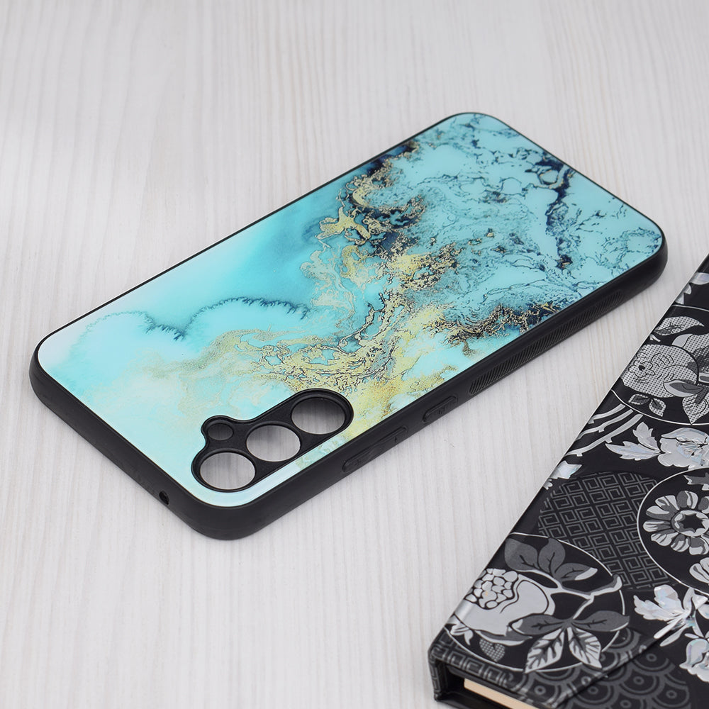 Pouzdro pro Samsung Galaxy A34 A346, Techsuit, Glaze, Modrá