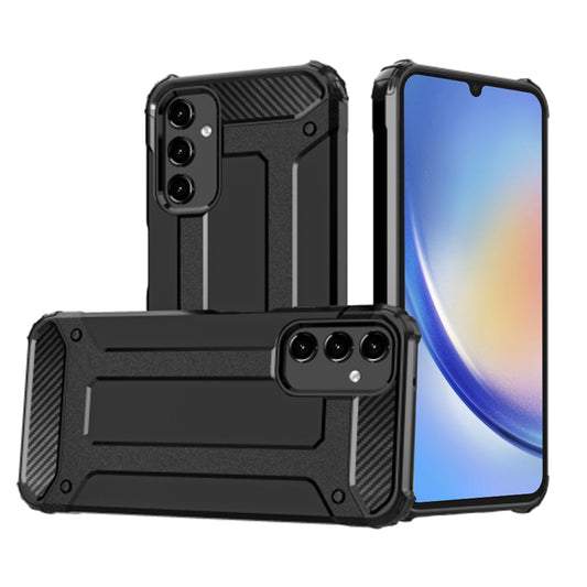 Pouzdro pro Samsung Galaxy A34 A346, Techsuit, Hybrid Armor, Černé