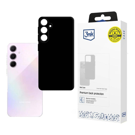 Pouzdro pro Samsung Galaxy A35 5G A356, 3MK, Černá matná