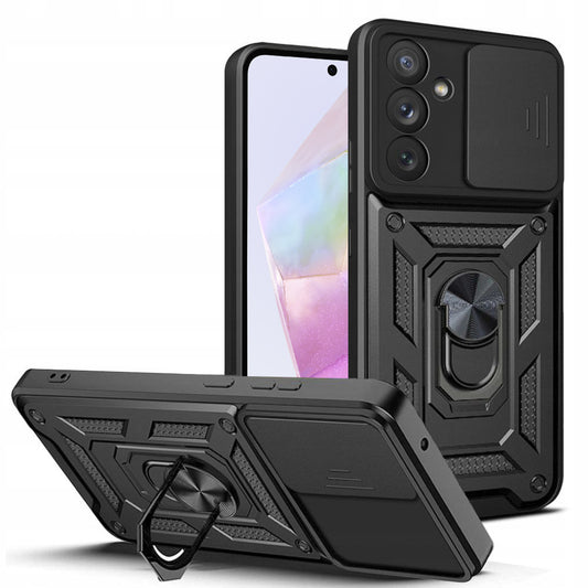 Pouzdro pro Samsung Galaxy A35 5G A356, Techsuit, CamShield, Černé