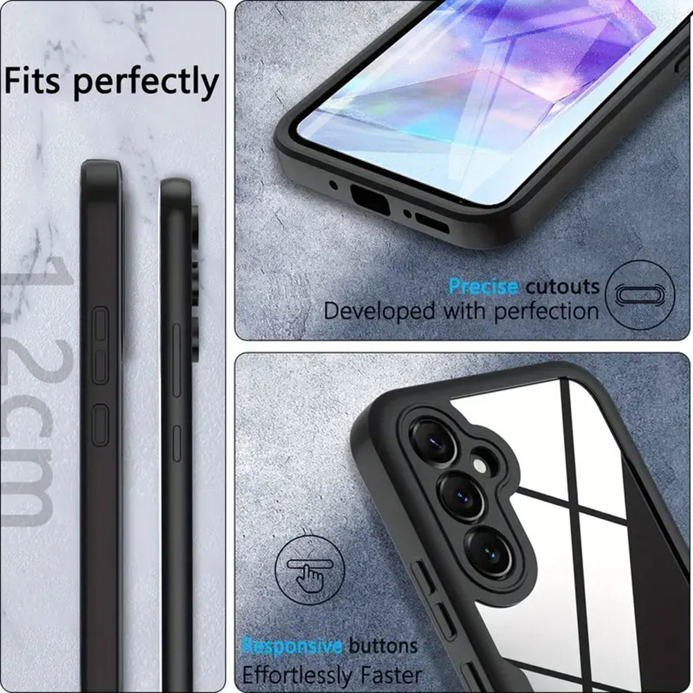 Pouzdro pro Samsung Galaxy A35 5G A356, Techsuit, ColorVerse 360, Černé