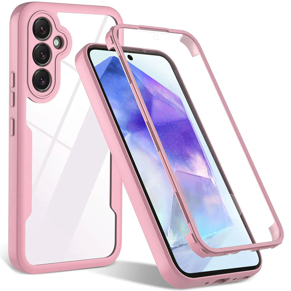 Pouzdro pro Samsung Galaxy A35 5G A356, Techsuit, ColorVerse 360, Růžové