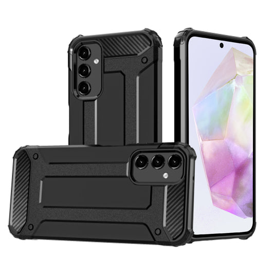 Pouzdro pro Samsung Galaxy A35 5G A356, Techsuit, Hybrid Armor, Černé