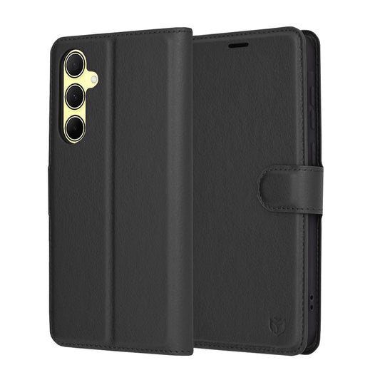 Pouzdro pro Samsung Galaxy A35 5G A356, Techsuit, kožené folio, černé