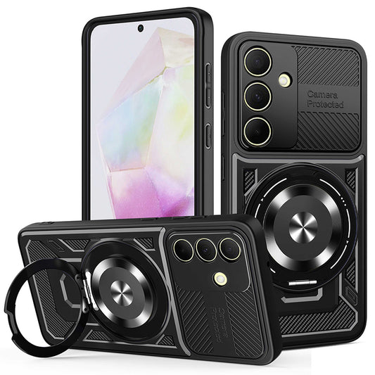 Pouzdro pro Samsung Galaxy A35 5G A356, Techsuit, RuggedCam, Černé
