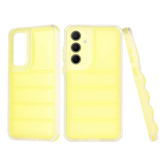 Pouzdro pro Samsung Galaxy A35 5G A356, Techsuit, Wave Shield, Žluté