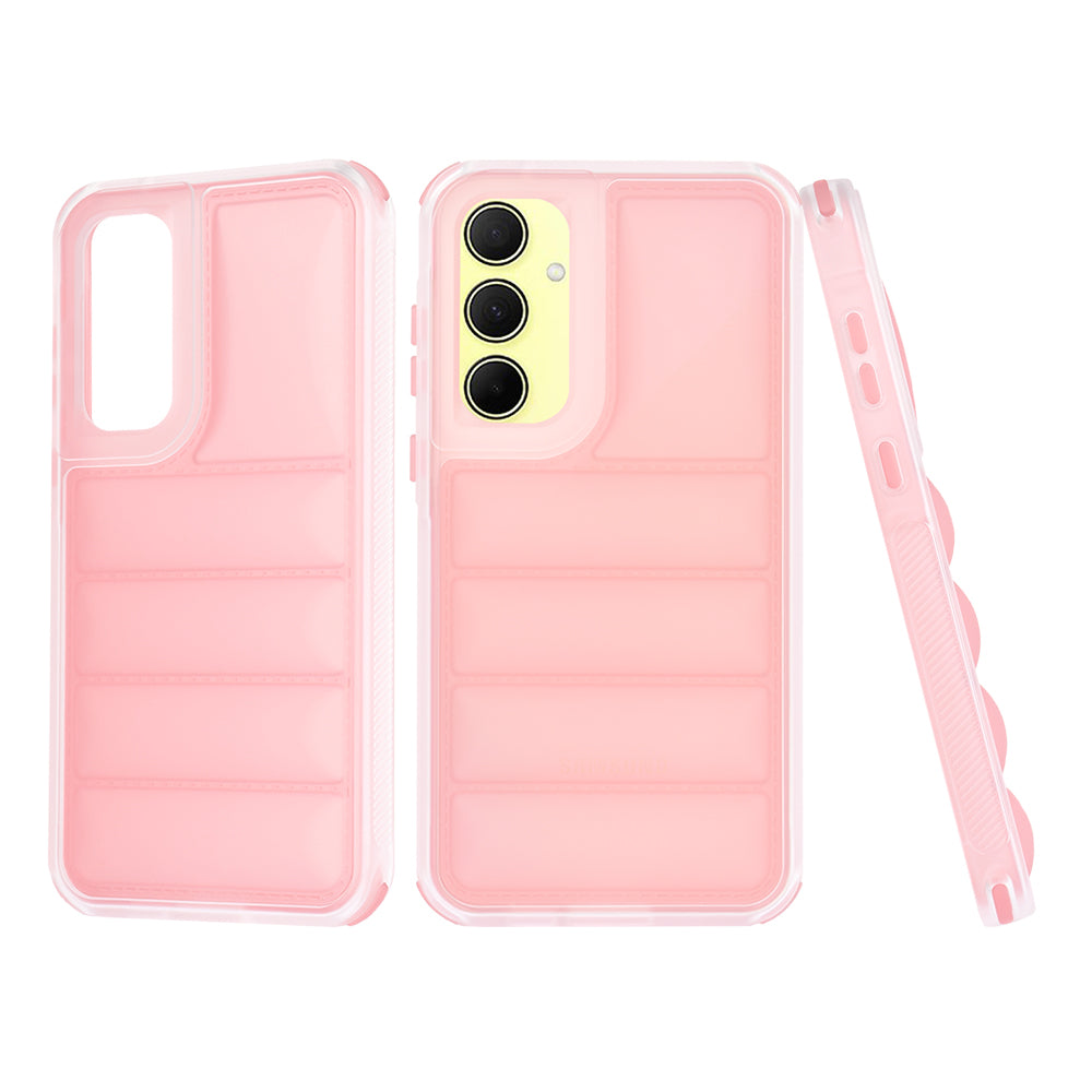 Pouzdro pro Samsung Galaxy A35 5G A356, Techsuit, Wave Shield, růžové