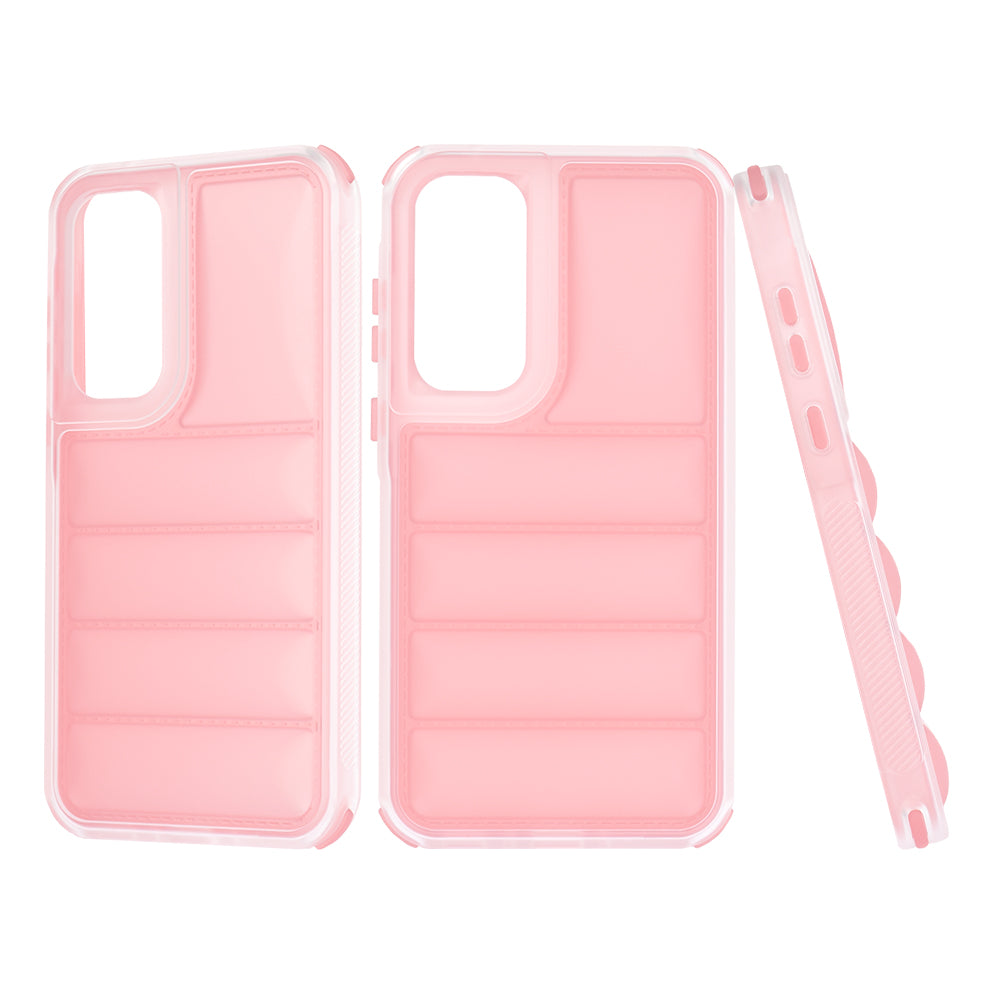 Pouzdro pro Samsung Galaxy A35 5G A356, Techsuit, Wave Shield, růžové