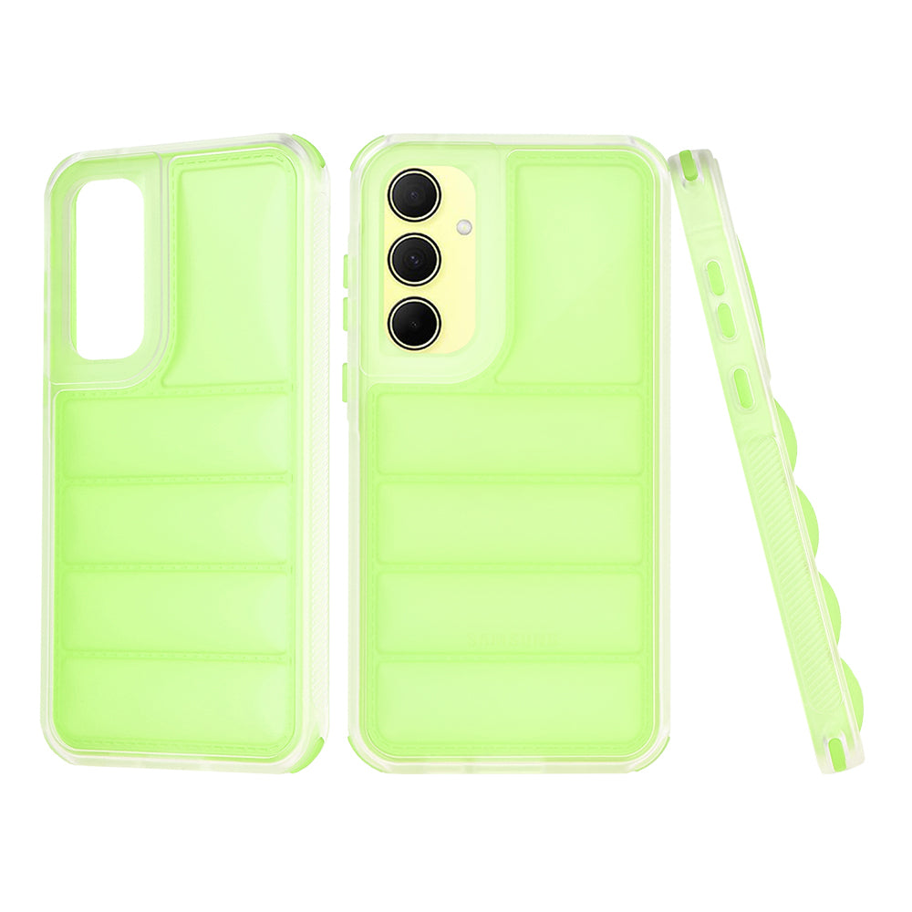 Pouzdro pro Samsung Galaxy A35 5G A356, Techsuit, Wave Shield, Zelené