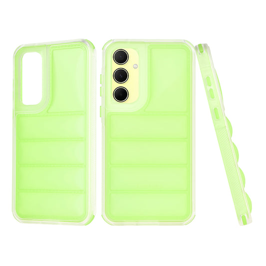 Pouzdro pro Samsung Galaxy A35 5G A356, Techsuit, Wave Shield, Zelené