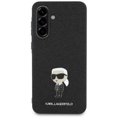 Pouzdro pro Samsung Galaxy A36 A366, Karl Lagerfeld, Glitter Fixed Ikonik Karl, Černá
