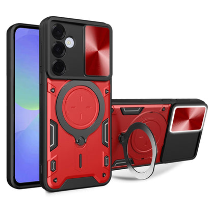 Pouzdro pro Samsung Galaxy A36 A366, Techsuit, CamGuard Pro, červené