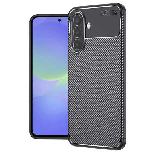Pouzdro pro Samsung Galaxy A36 A366, Techsuit, CarbonFiber, Černé