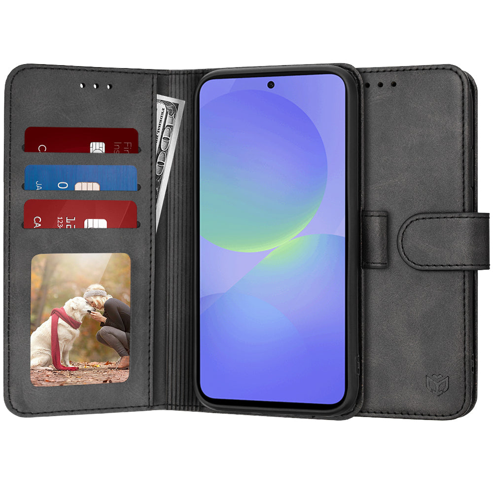 Pouzdro pro Samsung Galaxy A36 A366, Techsuit, Diary Book, Černé