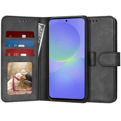 Pouzdro pro Samsung Galaxy A36 A366, Techsuit, Diary Book, Černé