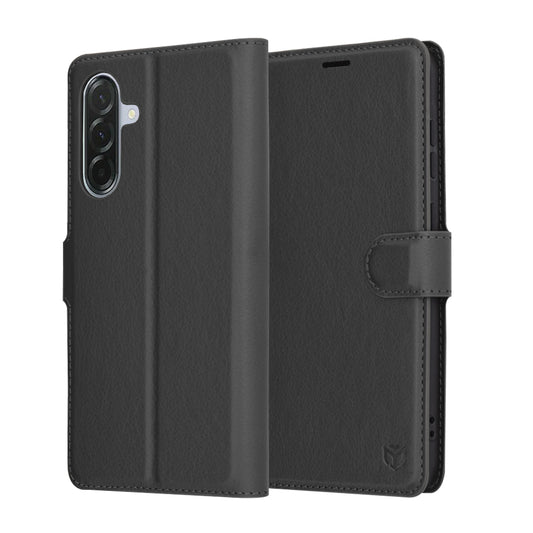 Pouzdro pro Samsung Galaxy A36 A366, Techsuit, kožené folio, černé