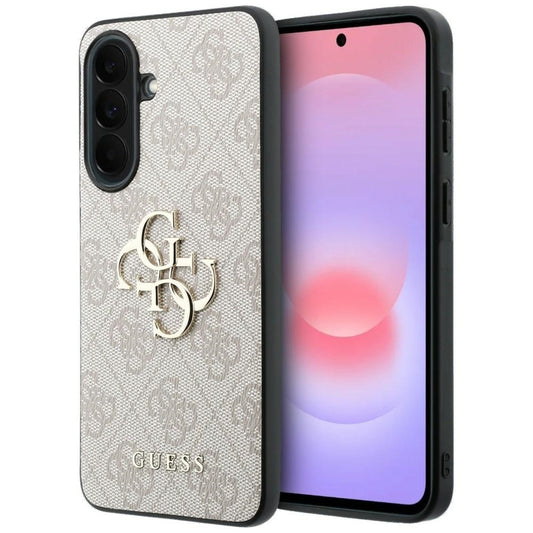Pouzdro pro Samsung Galaxy A37 5G, Guess, 4G Big Logo, Růžové