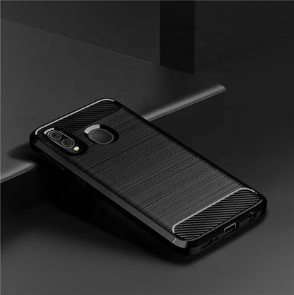 Pouzdro pro Samsung Galaxy A40 A405, Techsuit, Carbon, Černé