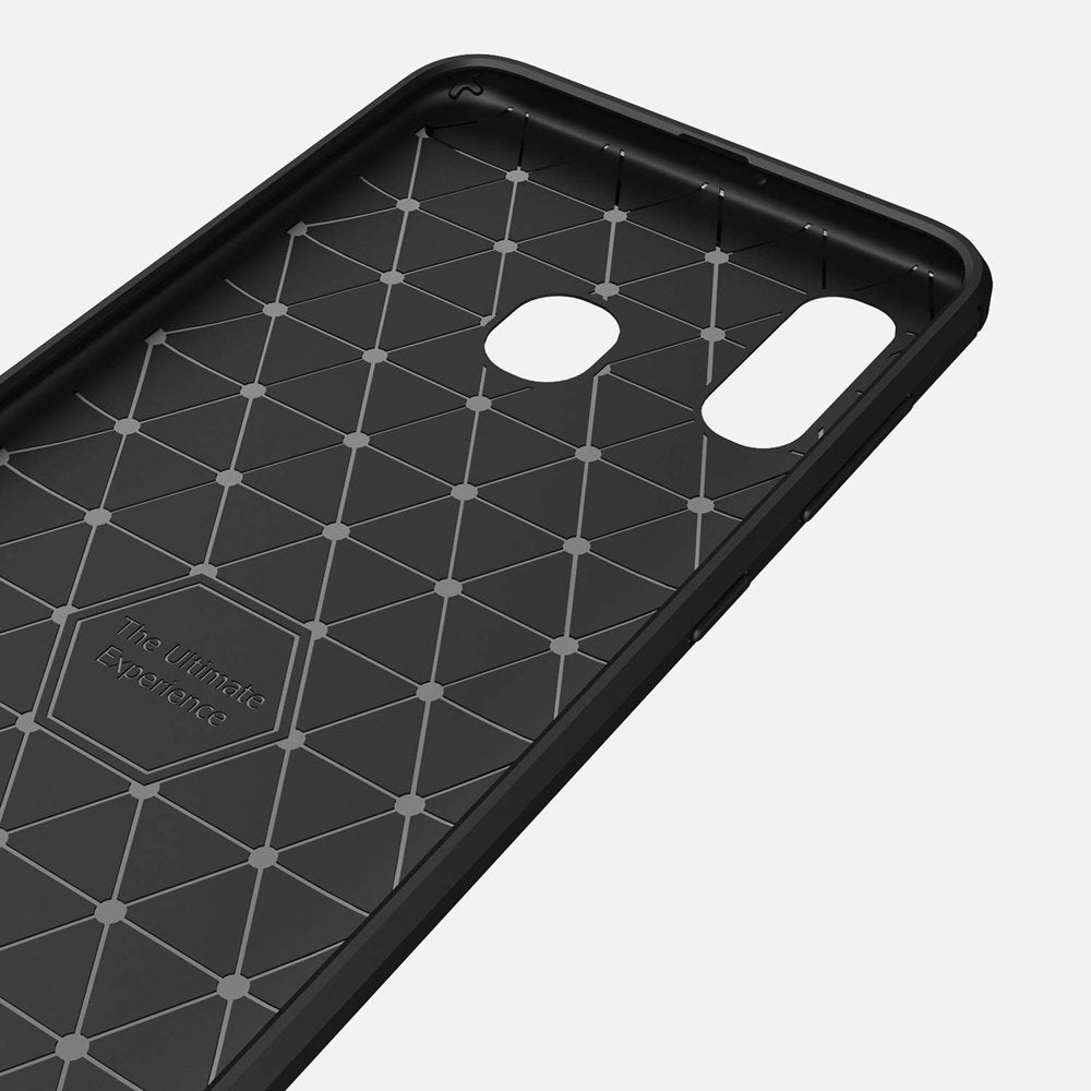 Pouzdro pro Samsung Galaxy A40 A405, Techsuit, Carbon, Černé